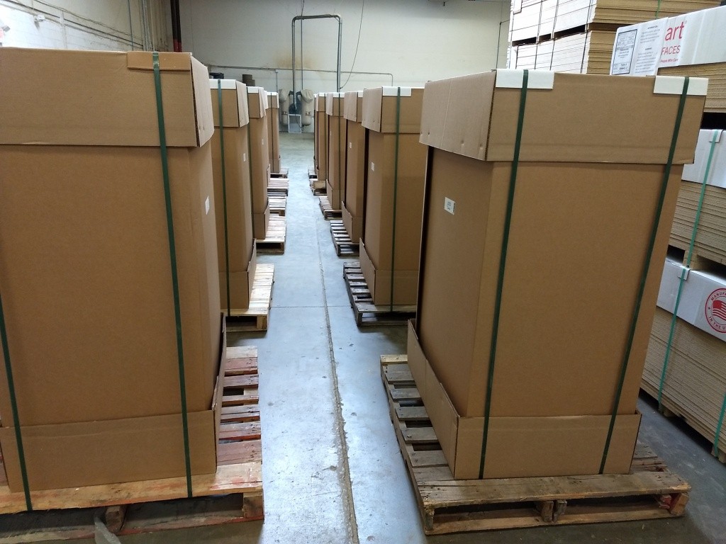 We offer customized corrugate shrouding packaging when shipping assembled or partially assembled displays.