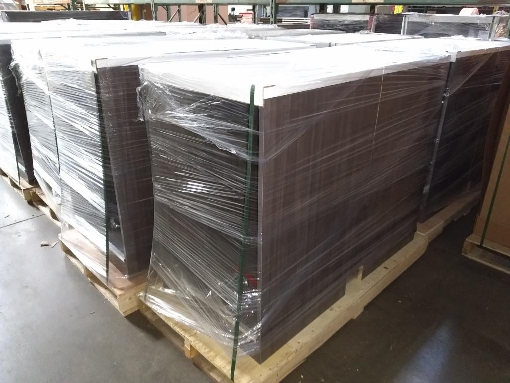 If assembled displays are moving via a dedicated Full Truckload provider, we will shrink wrap and band displays to the skid and utilize corner guards.