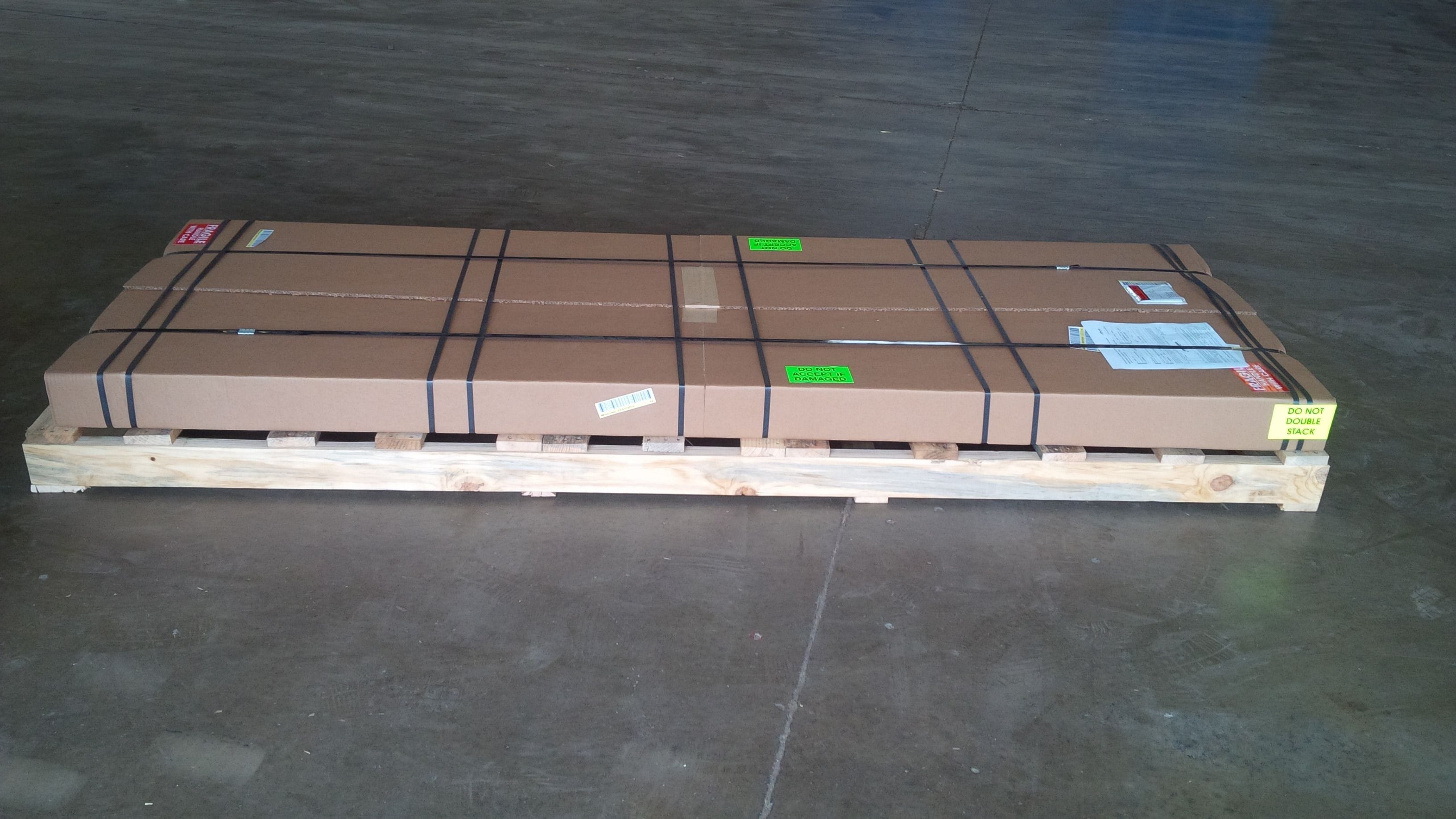 We provide the same level of packaging when ship one display as we do when we ship a production run.